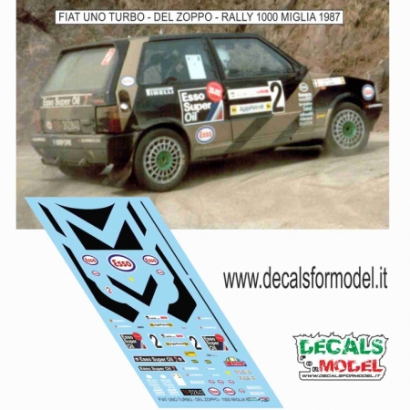 FIAT UNO TURBO - ESSO - DEL ZOPPO - RALLY 1000 MIGLIA 1987