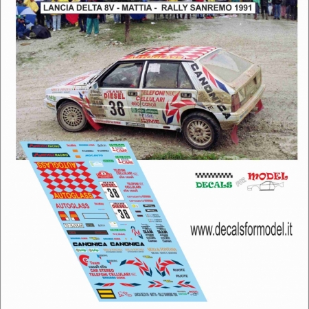 LANCIA DELTA 8V - MATTIA - RALLY SANREMO 1991