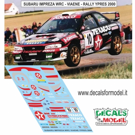 DECALS 1:43 - SUBARU IMPREZA WRC - VIAENE - RALLY YPRES 2000