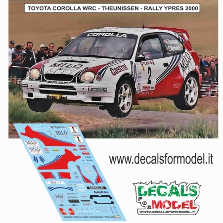 DECALS 1/43 - TOYOTA COROLLA WRC - THEUNISSEN - RALLY YPRES 2000