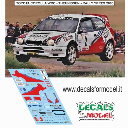 DECALS 1:24 - TOYOTA COROLLA WRC - THEUNISSEN - RALLY YPRES 2000