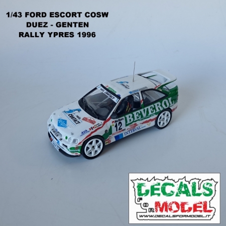MODELLO 1:43 - FORD ESCORT GR. A - DUEZ - RALLY YPRES 1996