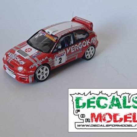 MODELLO 1:43 - TOYOTA COROLLA WRC - TSJOEN - RALLY YPRES 2003
