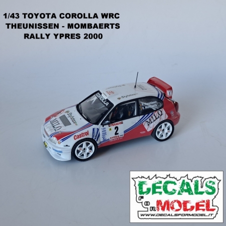 MODELLO 1:43 - TOYOTA COROLLA WRC - THEUNISSEN - RALLY YPRES 2000