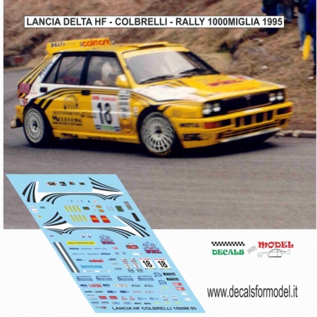 DECALS 1:64 - LANCIA DELTA HF - COBRA - RALLY 1000 MIGLIA 1995